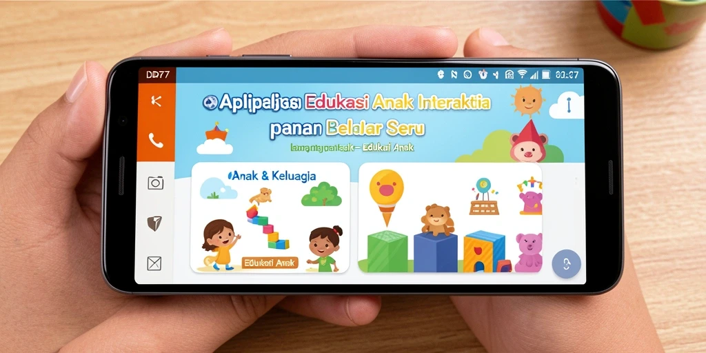 Tampilan antarmuka IDR77 yang menarik dan edukatif.