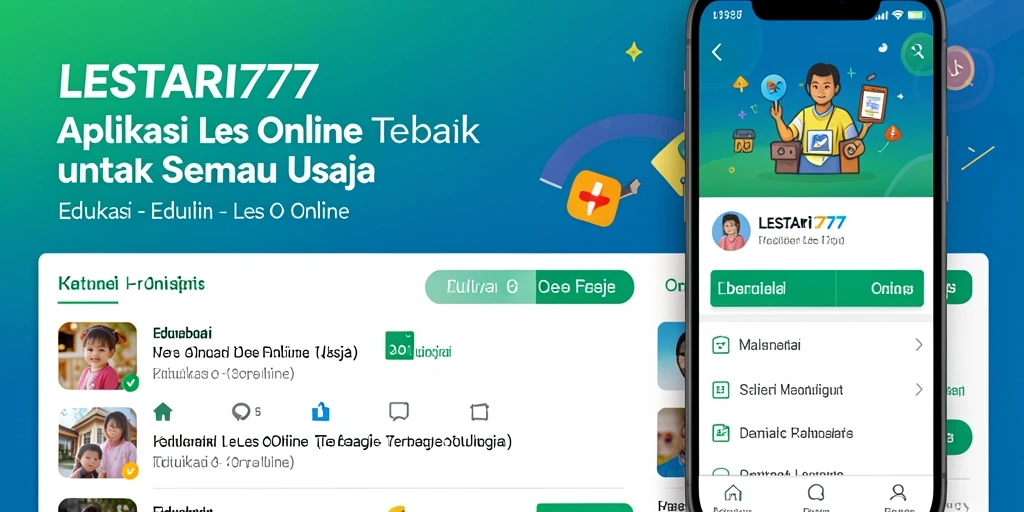 Antarmuka pengguna LESTARI777 yang intuitif dan interaktif dalam sesi Les Online.