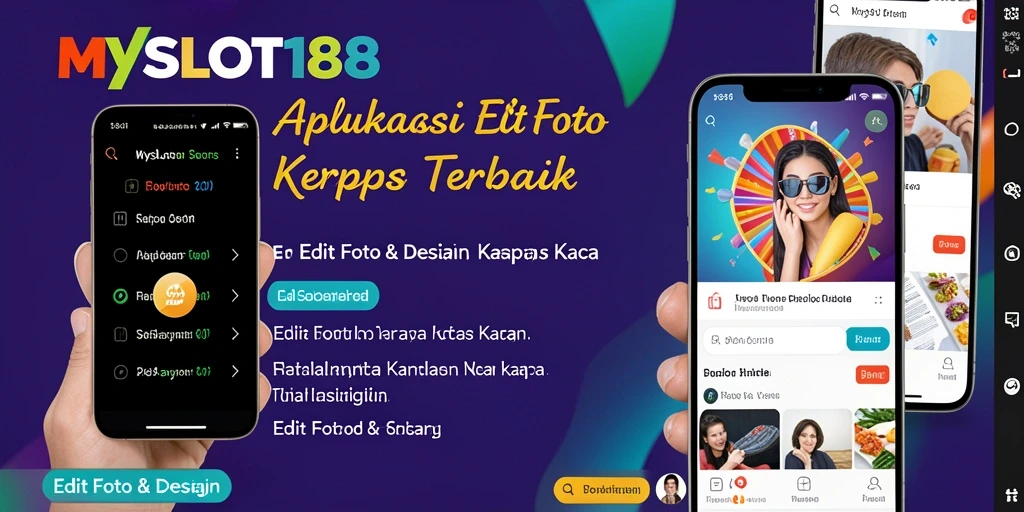 Tampilan antarmuka aplikasi MYSLOT188 untuk Edit Foto Kertas Kaca.
